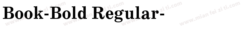 Book-Bold Regular字体转换